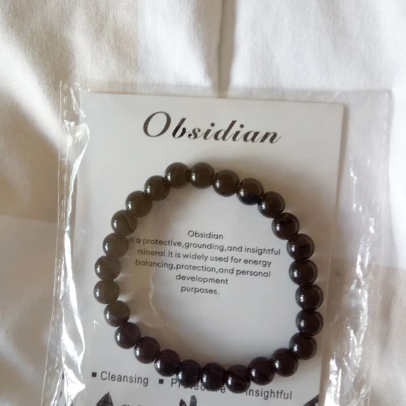Obsidian Beaded Bracelet - Picture 1 of 1